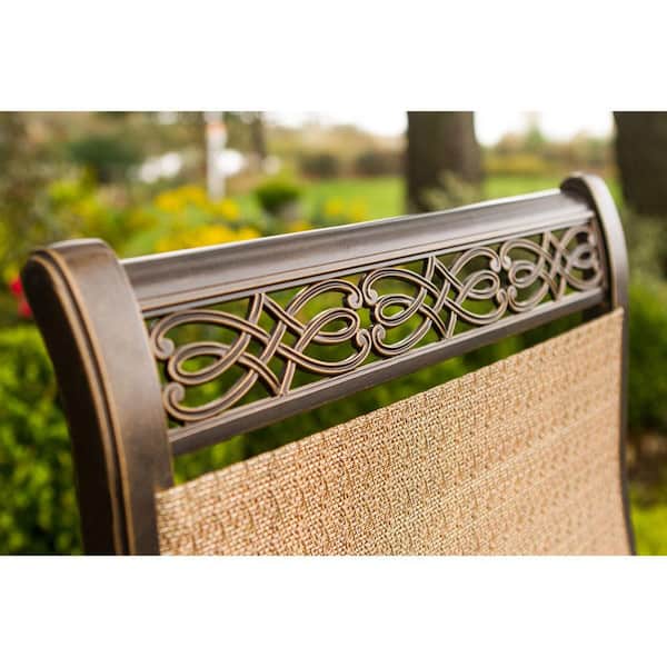 Hanover Monaco 7-Piece Aluminum Outdoor Dining Set with Hanover Monaco 7-Piece Aluminum Outdoor Dining Set with
