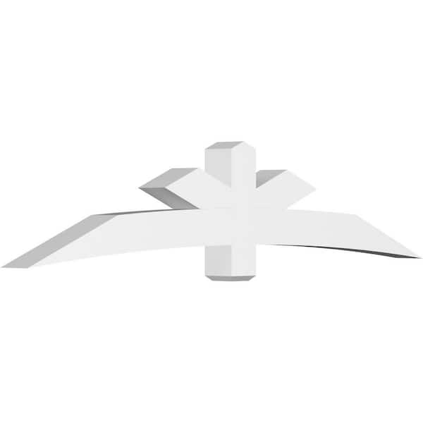 Ekena Millwork Alberta 96 in. W x 20 in. H x 6 in. D Signature Polyurethane Bracket