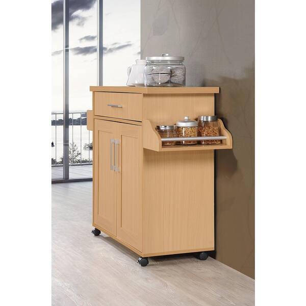 Hodedah wheeled kitchen discount island