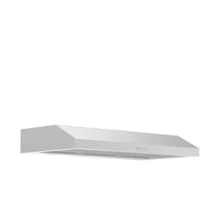30 in. 280 CFM Ducted Under Cabinet Range Hood in Stainless Steel