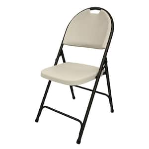 Earth Tan Plastic Seat Outdoor Safe Folding Chair