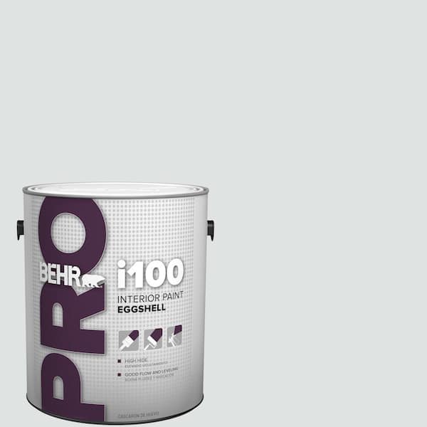 1 gal. #W-F-520 Ash White Eggshell Interior Paint