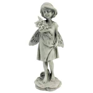 9.5 in. H Rose Garden Fairy with Flowers Statue