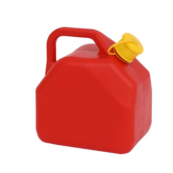 Karl home 1.25 Gal Plastic Gas Fuel Can with Spout