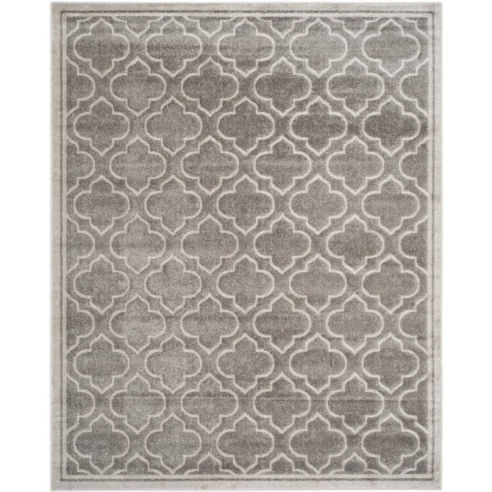 Amherst Gray/Light Gray 8 ft. x 10 ft. Geometric Quatrefoil Area Rug price history on PriceWatchPro