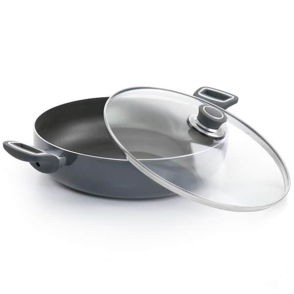 Oster 6 Quart Nonstick Aluminum Everyday Pan in Grey