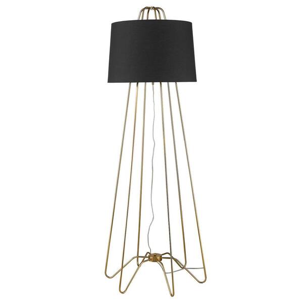 Trend Lighting Lamia 64 in. 1-Light Gold Floor Lamp