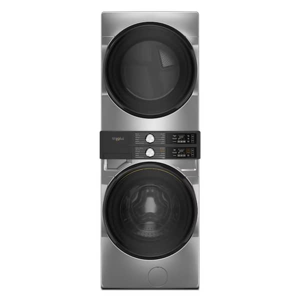 Laundry Tower 4.5 cu. ft. Washer with UV Clean Technology and FreshFlow Vent System 7.4 cu. ft. Electric Dryer in Silver