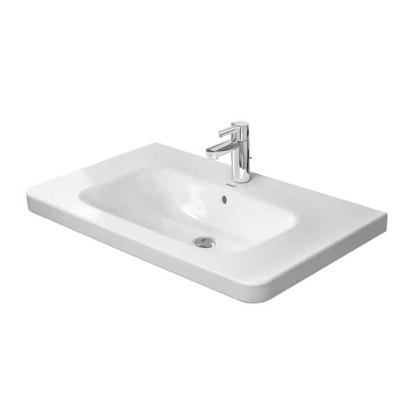 Duravit 18.88 in. W x 31.5 in. D Ceramic Vanity Top in White