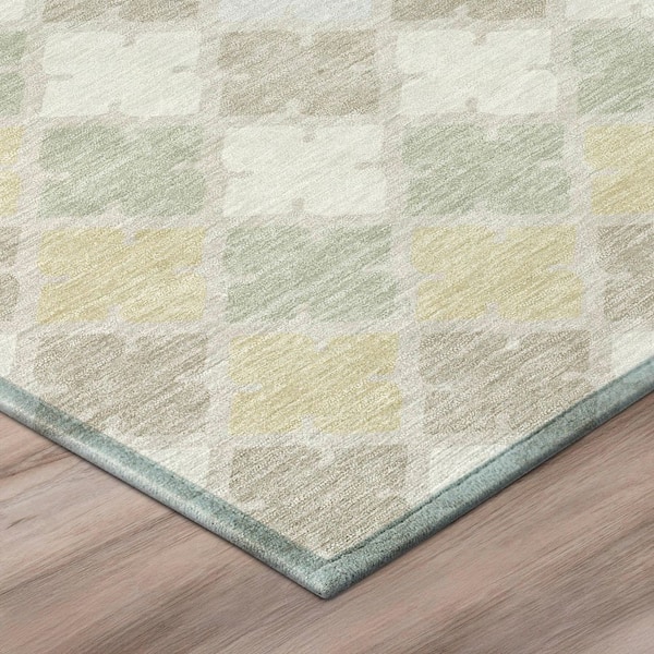 Chantille Machine Washable Indoor/Outdoor Abstract ACN2997 Ivory 10 ft. x 14 ft. Area Rug