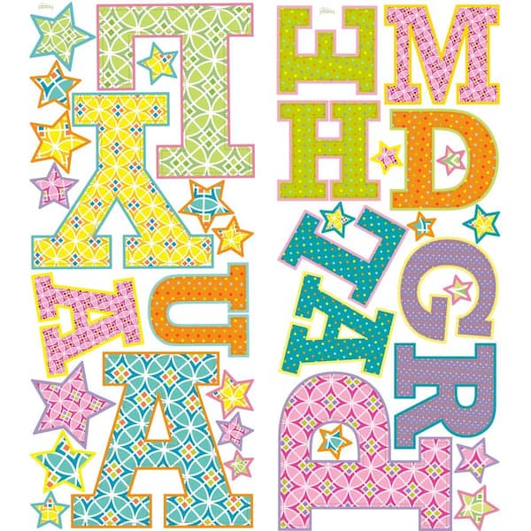 Unbranded 5 in. x 19 in. Laugh Play Dream Peel and Stick Giant Wall Decals