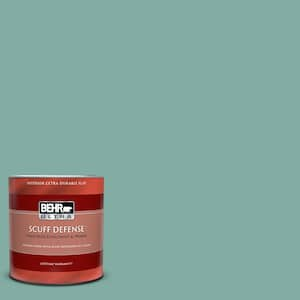 BEHR ULTRA 1 qt. #M440-4 Summer Dragonfly Flat Exterior Paint & Primer ...