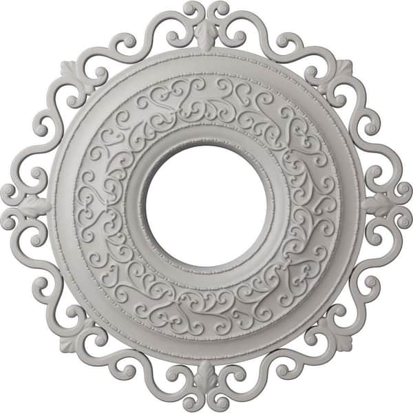 Ekena Millwork 1-3/4 in. x 22 in. x 22 in. Polyurethane Orrington Ceiling Medallion, Ultra Pure White