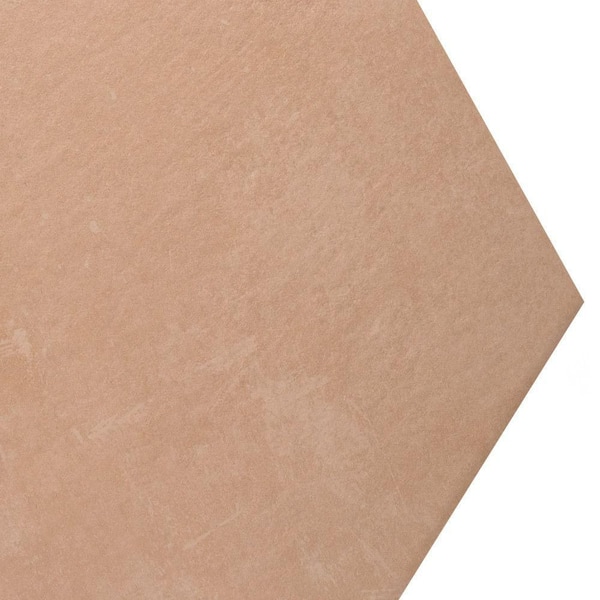 Merola Tile Argillos Hex Teja 21 in. x 24 in. Porcelain Floor and