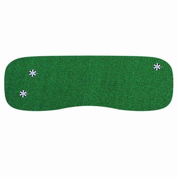 StarPro Greens 3 ft. x 9 ft. Indoor Outdoor Synthetic Turf 3-Hole Golf Practice Putting Green