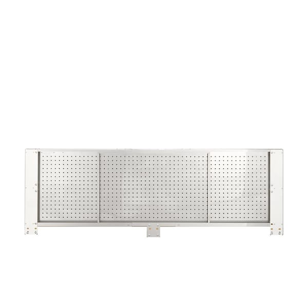 Husky 52 in. W to 72 in. W Stainless Steel Adjustable Pegboard 