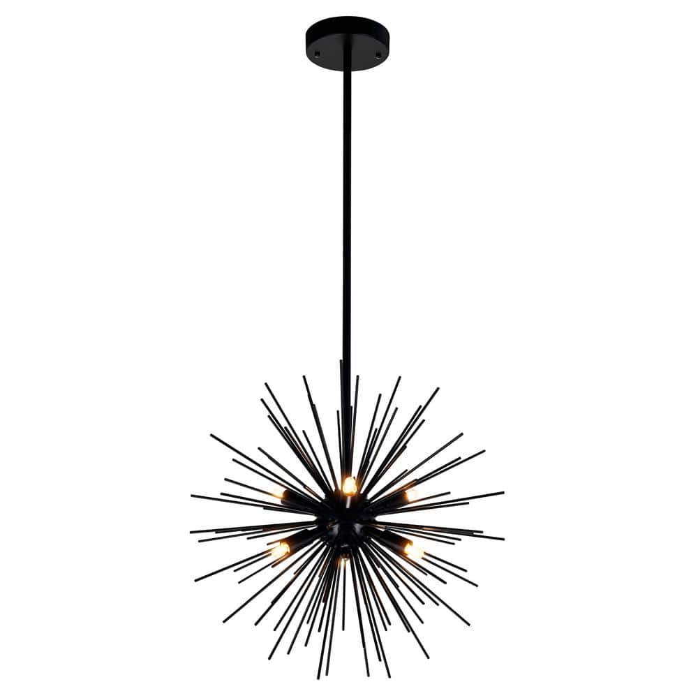 Savannah 6 Light Chandelier With Black Finish price history on PriceWatchPro