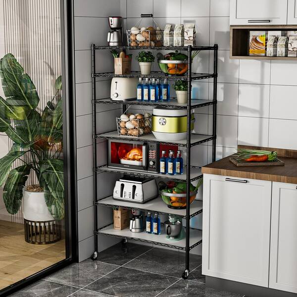 15 KITCHEN ORGANIZATION IDEAS - valemoods  Stainless steel kitchen shelves,  Black stainless steel kitchen, Interior design kitchen