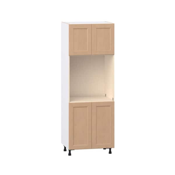 Lakewood Sugar Cookie Shaker Assembled Pantry Single Oven Kitchen Cabinet (30 in. W x 84.5 in. H x 24 in. D)