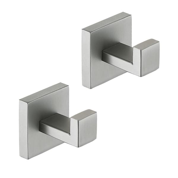 ruiling Round Bathroom Robe Hook and Towel Hook in Stainless Steel