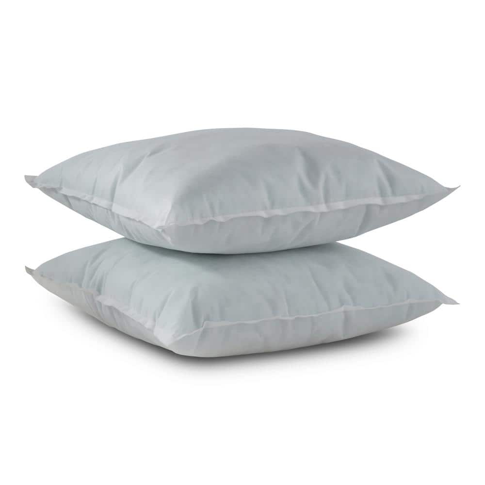 Premium 18" x 18" White Eco-Friendly Pillow Inserts (Set of 2)