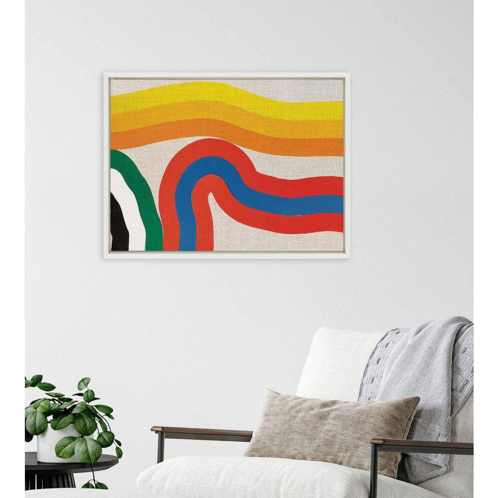 Amber Vittoria Colorful Geometric Abstract Canvas Print, 18x24