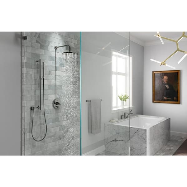 Composed 1-Handle rite-temp Pressure Balancing Valve Trim Kit in Polished Chrome (Valve Not Included)
