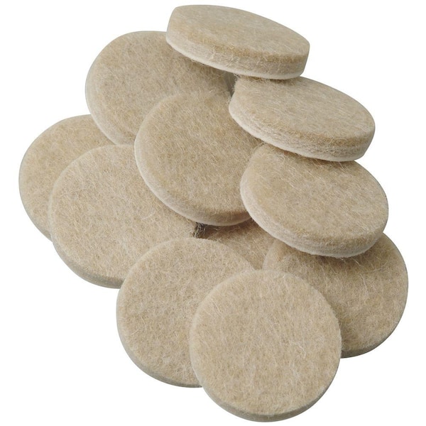 Everbilt 1 in. Oatmeal Felt Pads (48 per Pack)