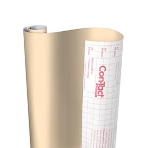 Creative Covering 18 in. x 50 ft. Almond Self-Adhesive Vinyl Drawer and Shelf Liner (6 Rolls)