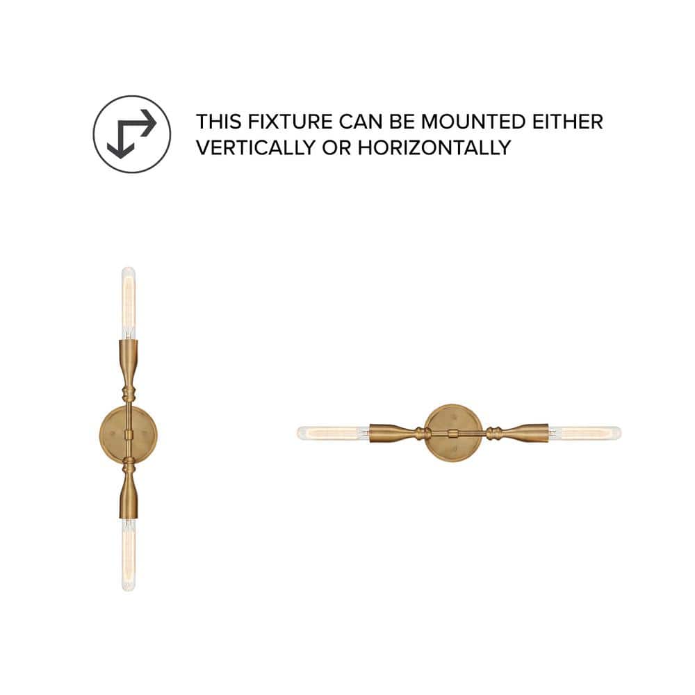 Louise 13.5" Old Satin Brass Dimmable Wall Sconce