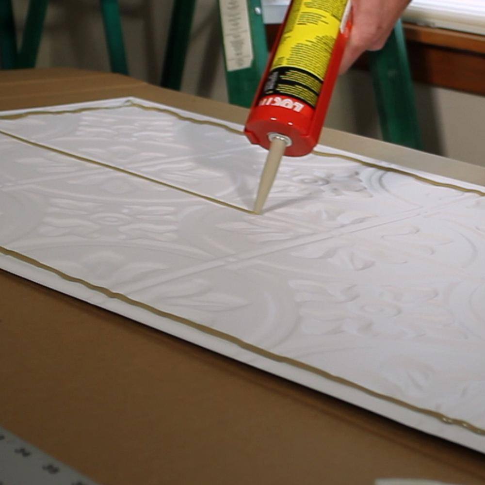 Matte White 48'' x 24'' Decorative Vinyl Ceiling Tiles