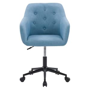 Marlowe Light Blue Fabric Upholstered Tufted Task Chair