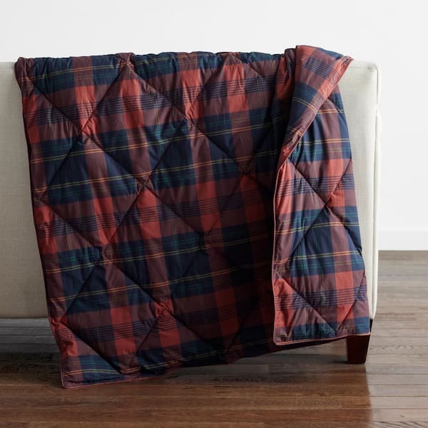 Company Essentials Loftaire Throw Red Cotton Blanket