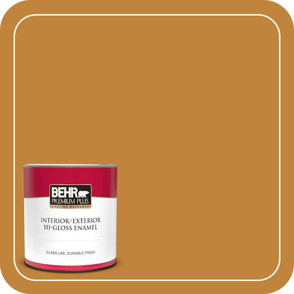 BEHR PREMIUM PLUS 1 qt. #M260-7 Back to School Hi-Gloss Enamel Interior/Exterior Paint & Primer