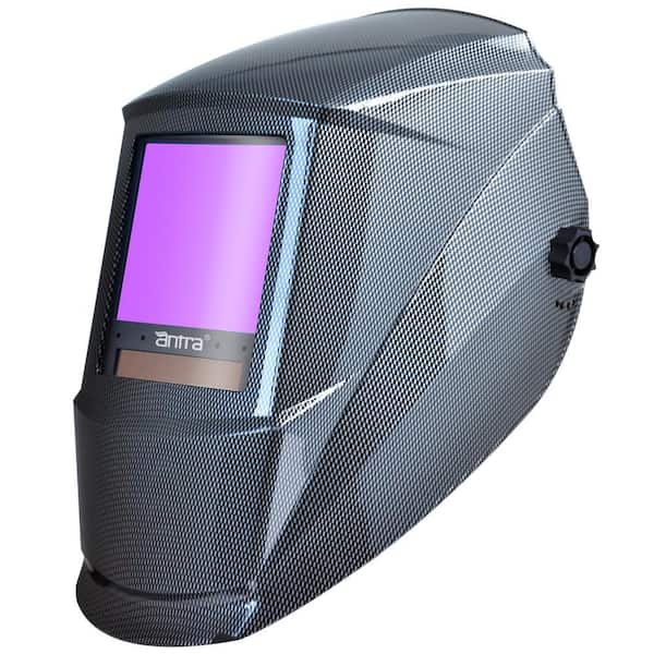 3.86 in. x 3.50 in. Solar Power Auto Darkening Welding Helmet with Large Viewing Size