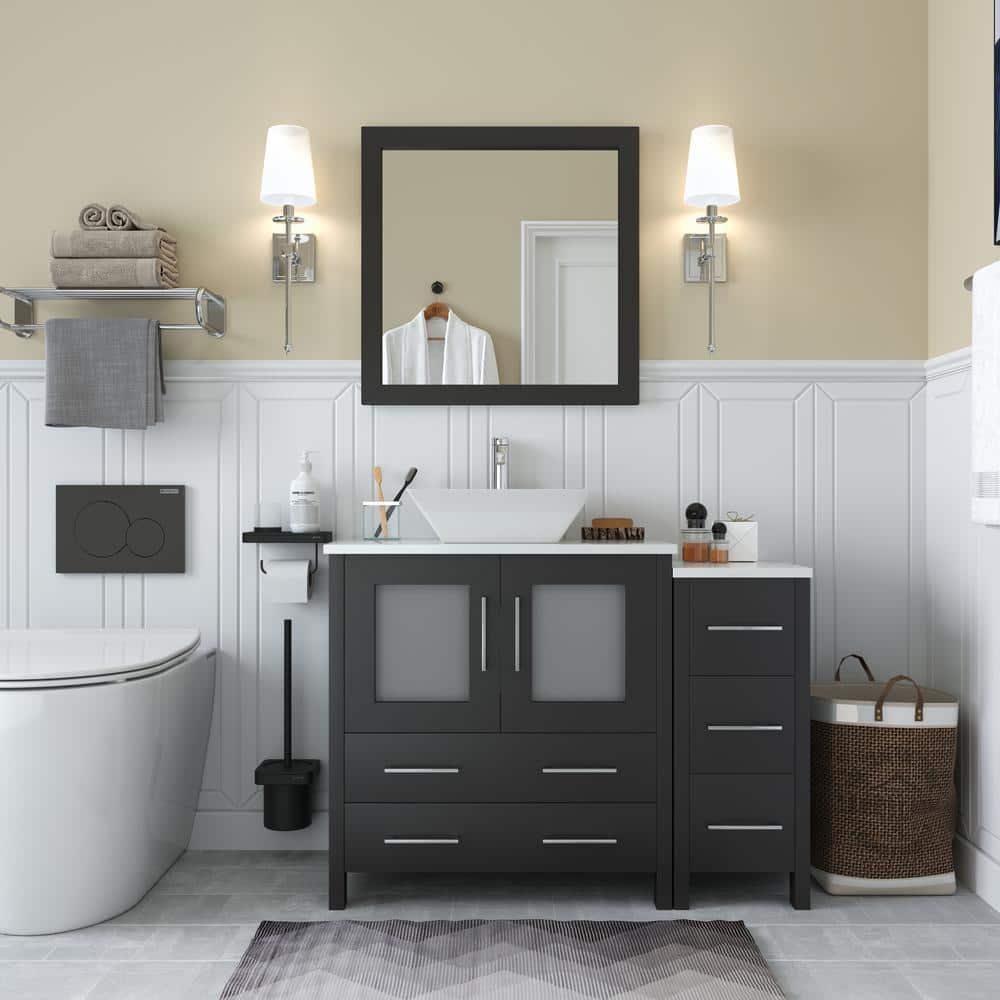 Vanity Art Ravenna 42 in. Single Sink Freestanding Espresso Bath