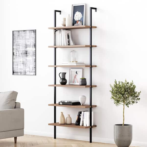 Nathan James Theo 85 In Matte Black, How To Make A Metal And Wood Bookcase