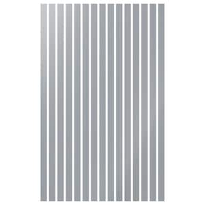 Adjustable Slat Wall 1/8 in. T x 3 ft. W x 8 ft. L Grey Acrylic Decorative Wall Paneling (15-Pack)