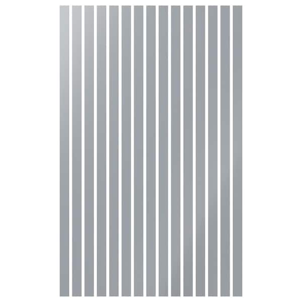Ekena Millwork Adjustable Slat Wall 1/8 in. T x 3 ft. W x 8 ft. L Grey Acrylic Decorative Wall Paneling (15-Pack)