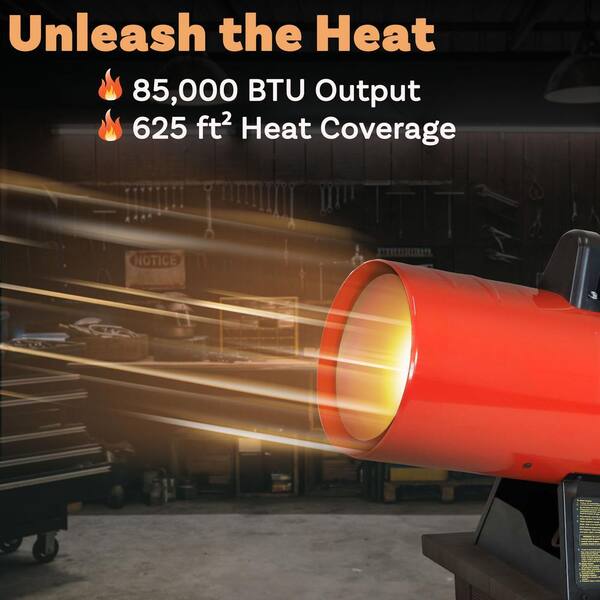 Sunnydaze 85, 000 BTU Forced Air Propane Space Heater with
