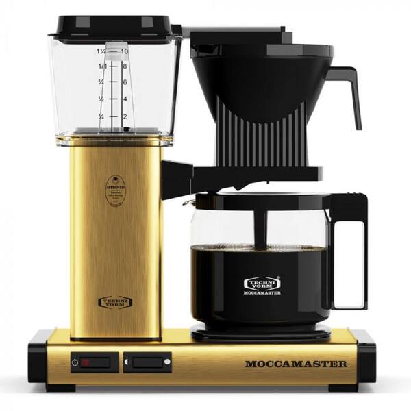 MOCCAMASTER KBG 10-Cup Brushed Brass Drip Coffee Maker