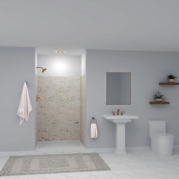 OVATION CURVE 48X72 3-PC SUBWAY SHOWER WALLS