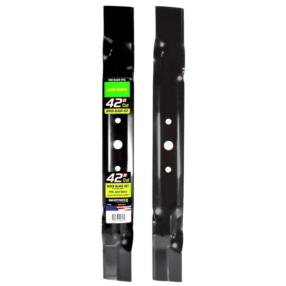 MaxPower 2 Blade Set for Many 42 in. Cut John Deere Mowers