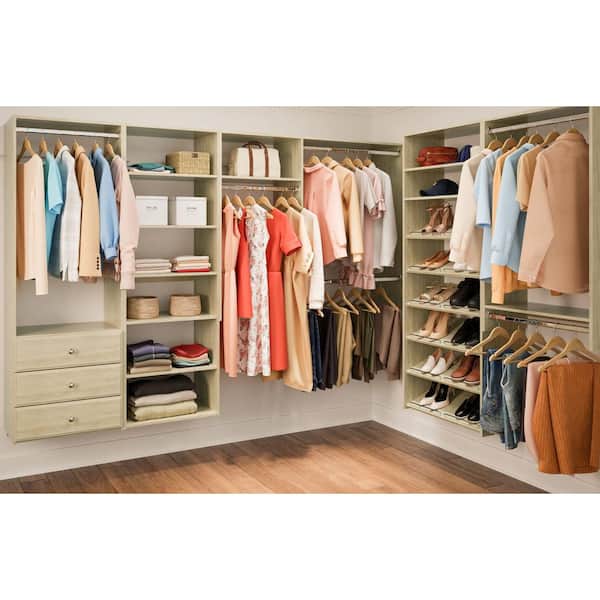 Elite 25.125 in. W Harvest Grain Wood Tower Closet System