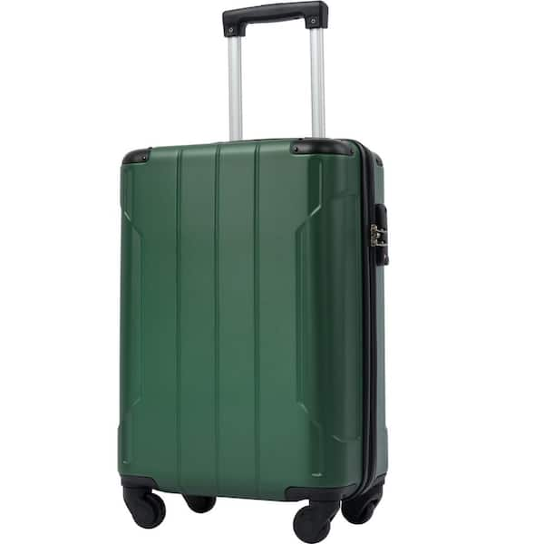 Green hard sales shell suitcase