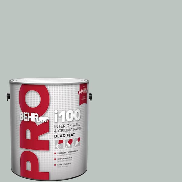 BEHR PRO 1 gal. #ICC-47 Pewter Tray Dead Flat Interior Paint