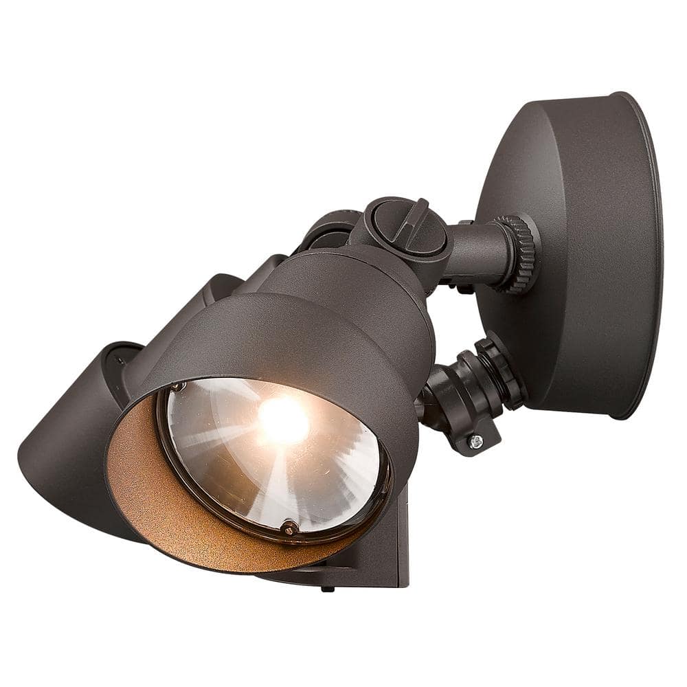 Architectural Bronze Motion Activated LED Security Floodlight