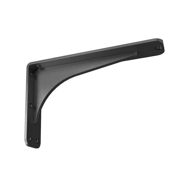 Gladiator 11 in. L Black Steel Heavy Duty Floating Shelf Bracket