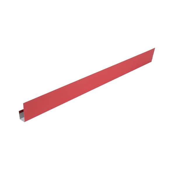 UNION CORRUGATING COMPANY 2.2 in. x 2.25 in. x 10.5 ft. Red 29-Gauge Metal J-Trim