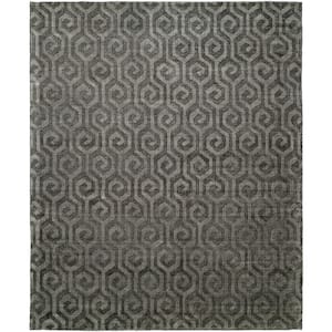 Avalon Grey 2 ft. x 10 ft. Solid Color Area Rug